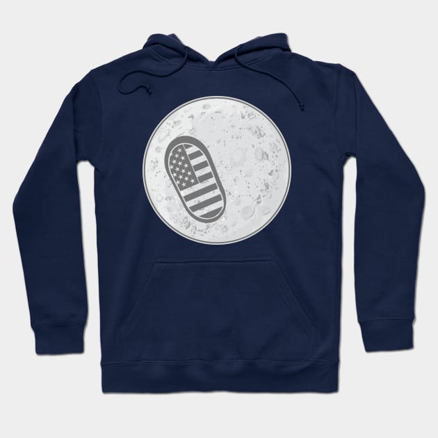 The First Footprint On The Moon Hoodie by FunawayHit